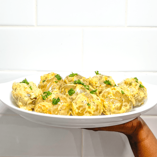 Garlic Sauce Baby Potatoes